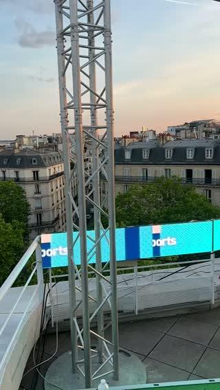 Rooftop Decoration Setup - Urban Event Filming