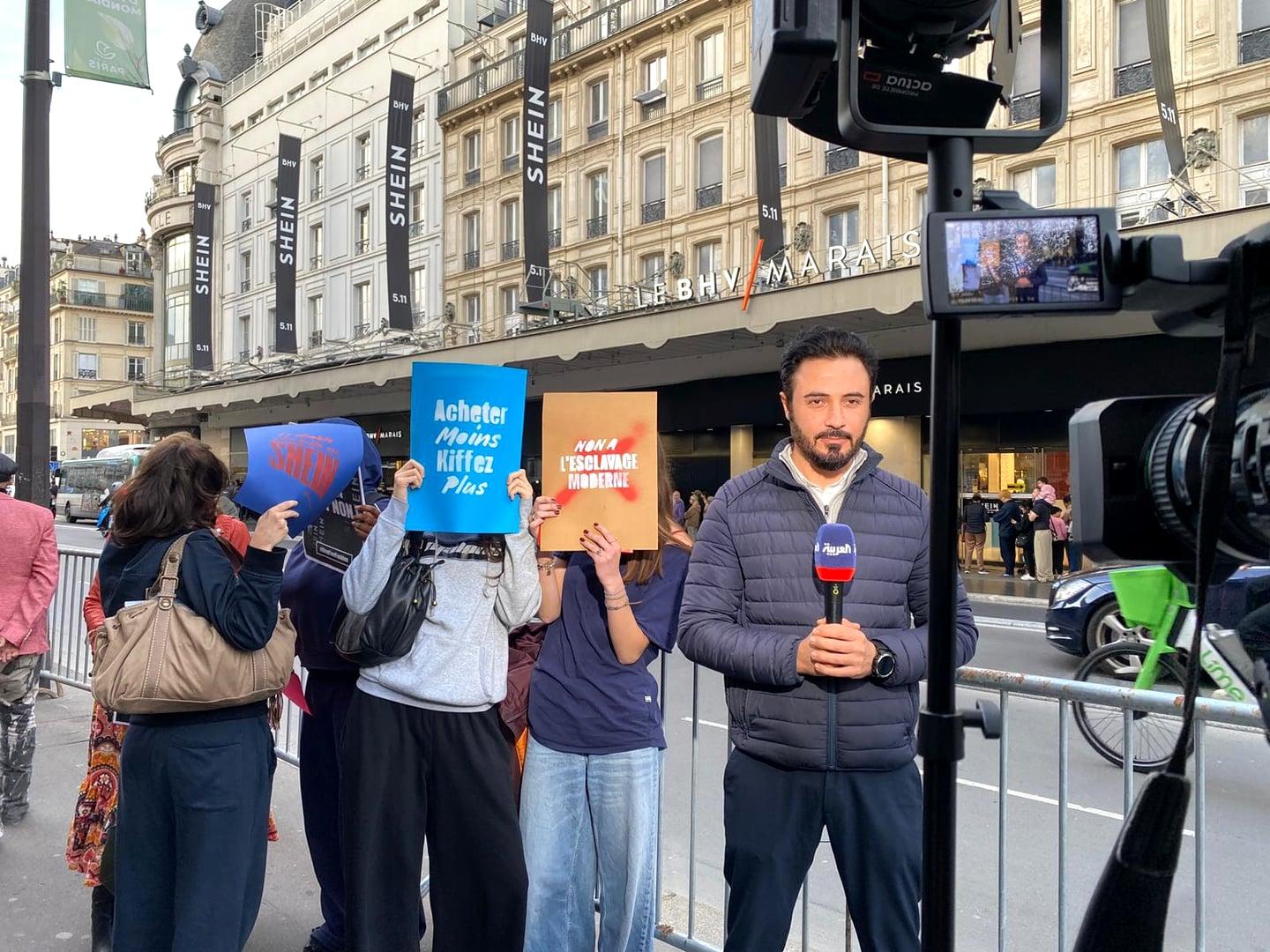 News reportage in Paris
